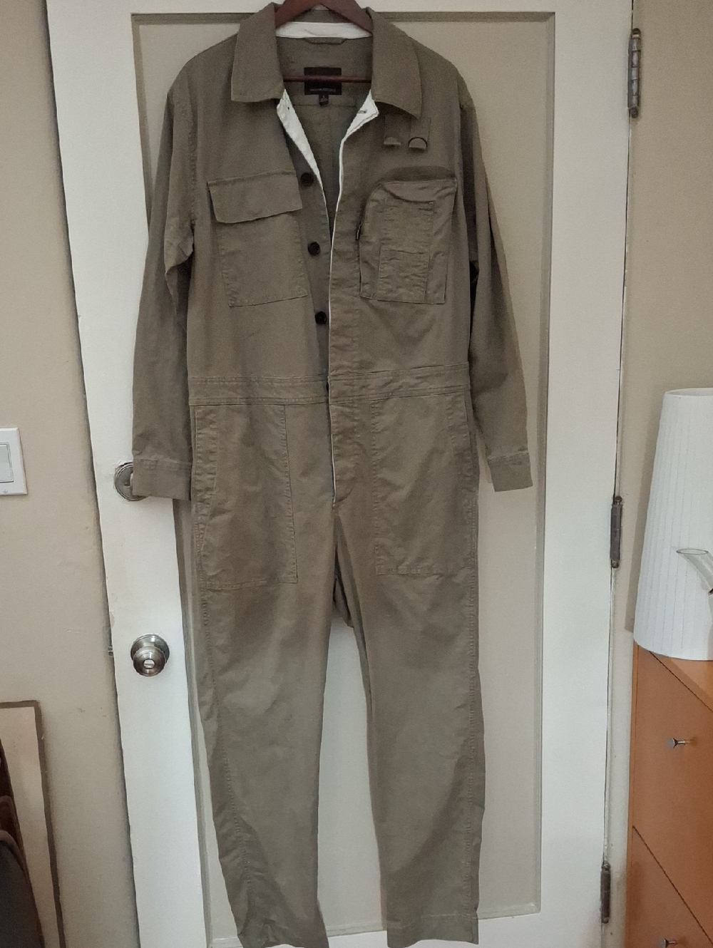 Banana Republic Olive Green Chino Jumpsuit_1